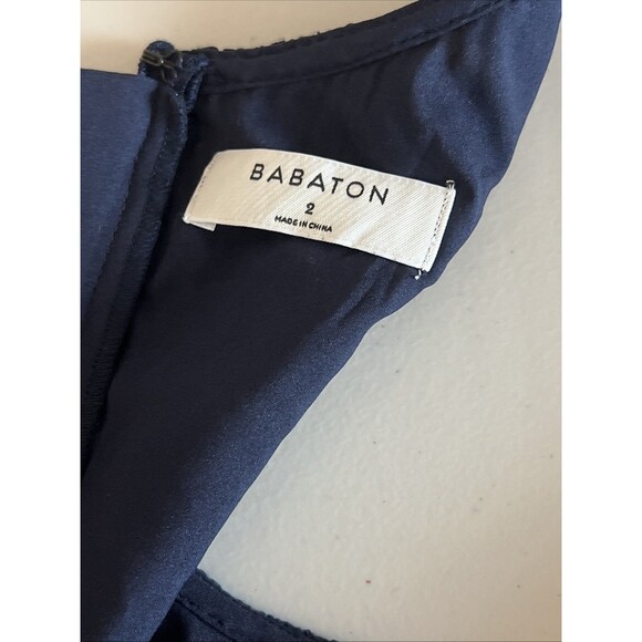 Aritzia Babaton Sleeveless Lace Dress Blue Size 2 - Picture 6 of 9